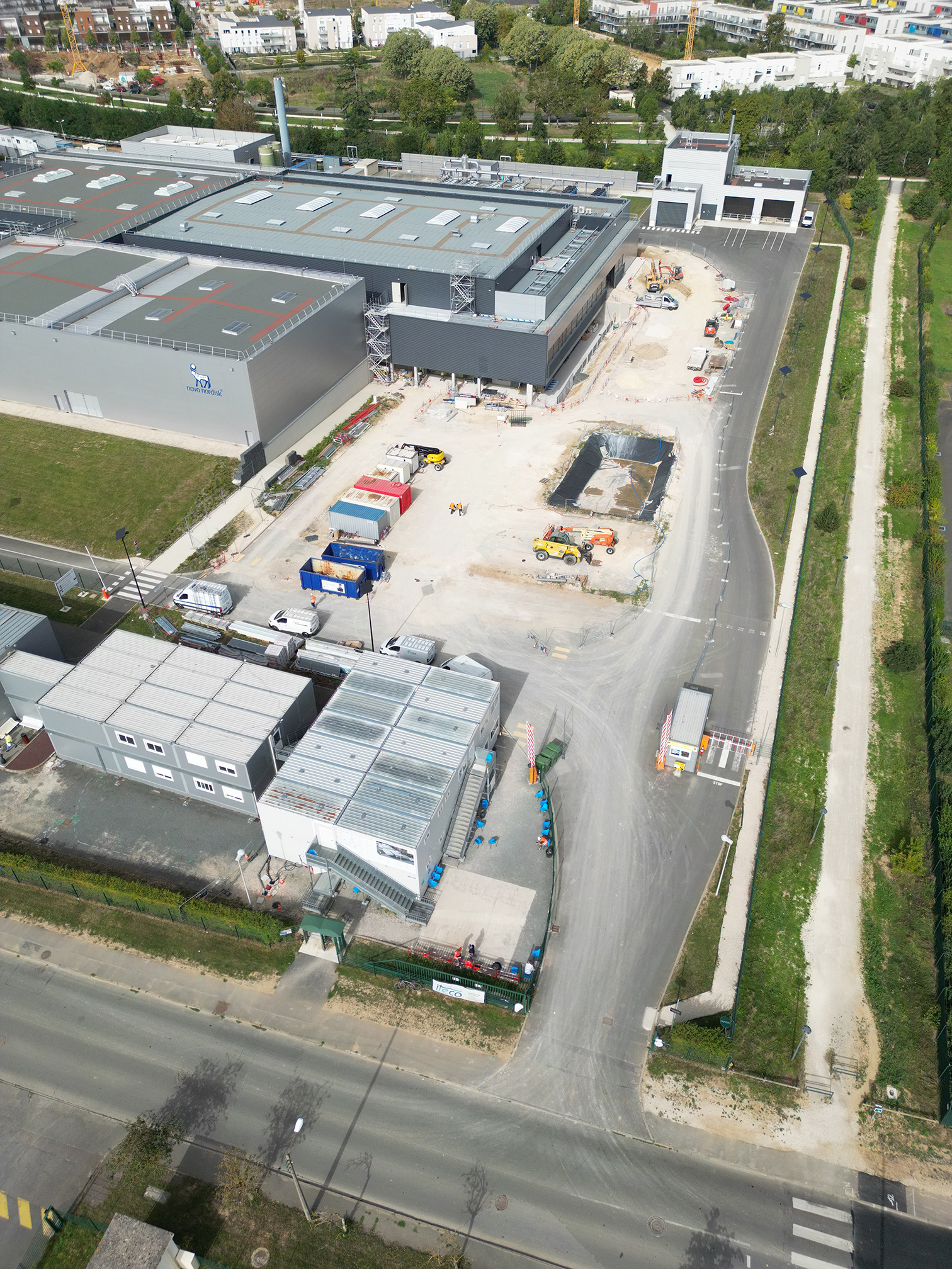 vue aérienne chantier