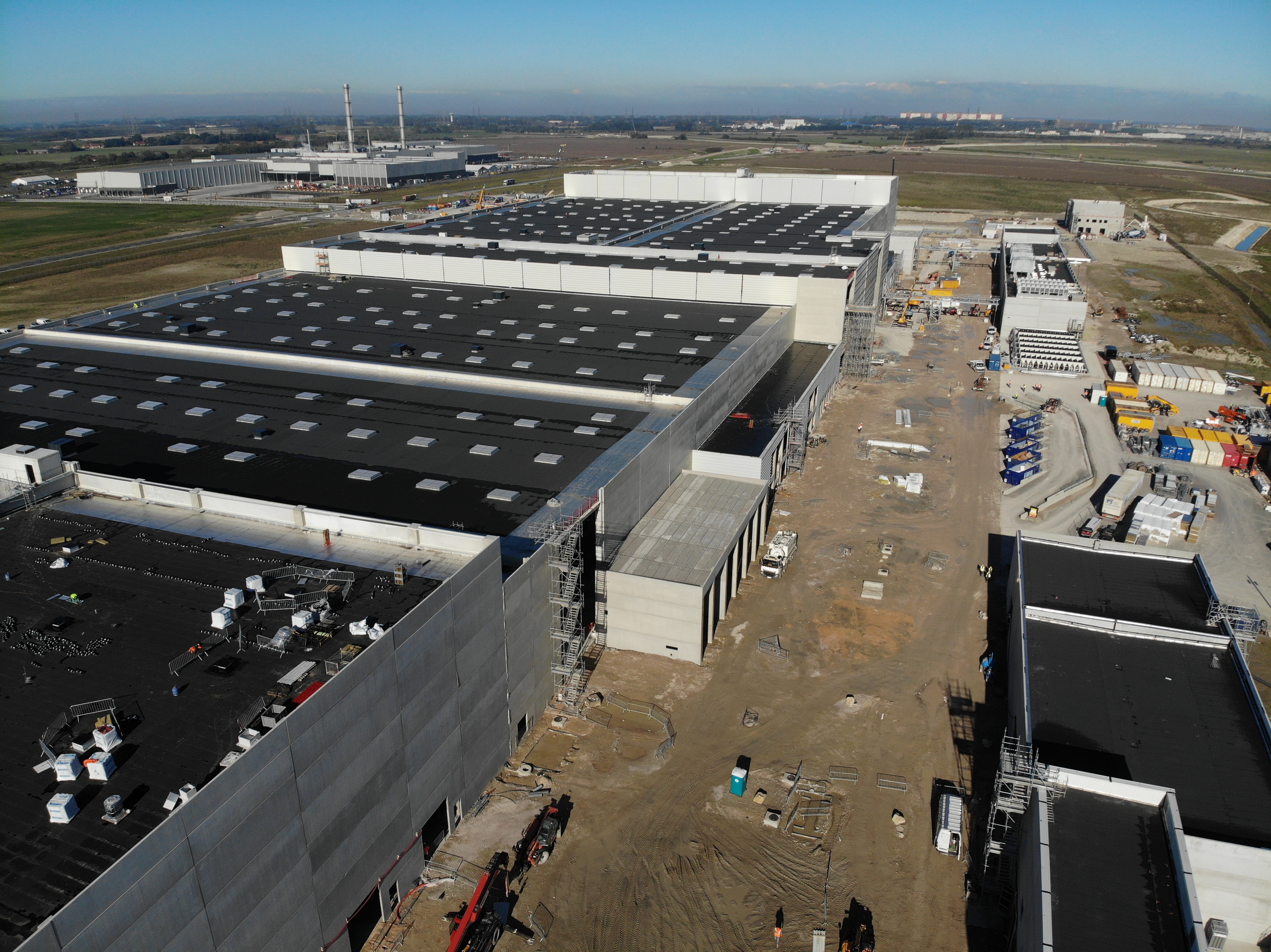 vue aérienne chantier